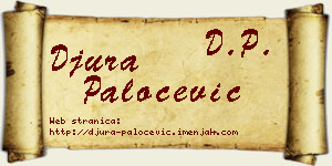 Đura Paločević vizit kartica